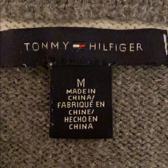 Tommy Hilfiger cotton blend knit sweater jacket - Picture 3 of 4